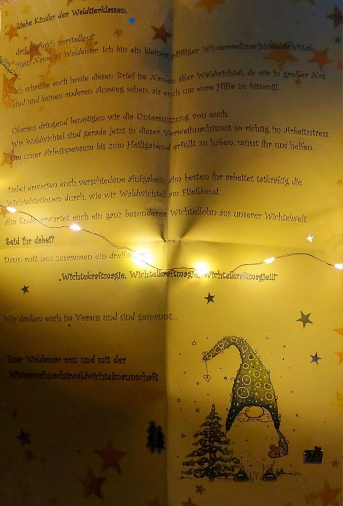 Projekt Wichtelzauber Klasse 1